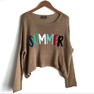 Wooden Ships Summer Sweater knit long sleeve slouchy style casual comfy